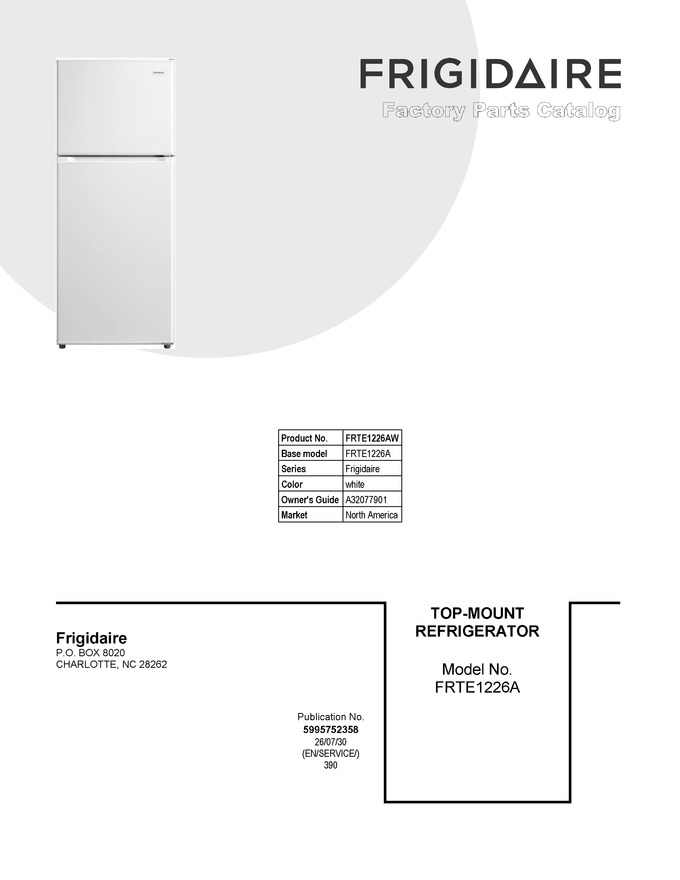 Diagram for FRTE1226AW