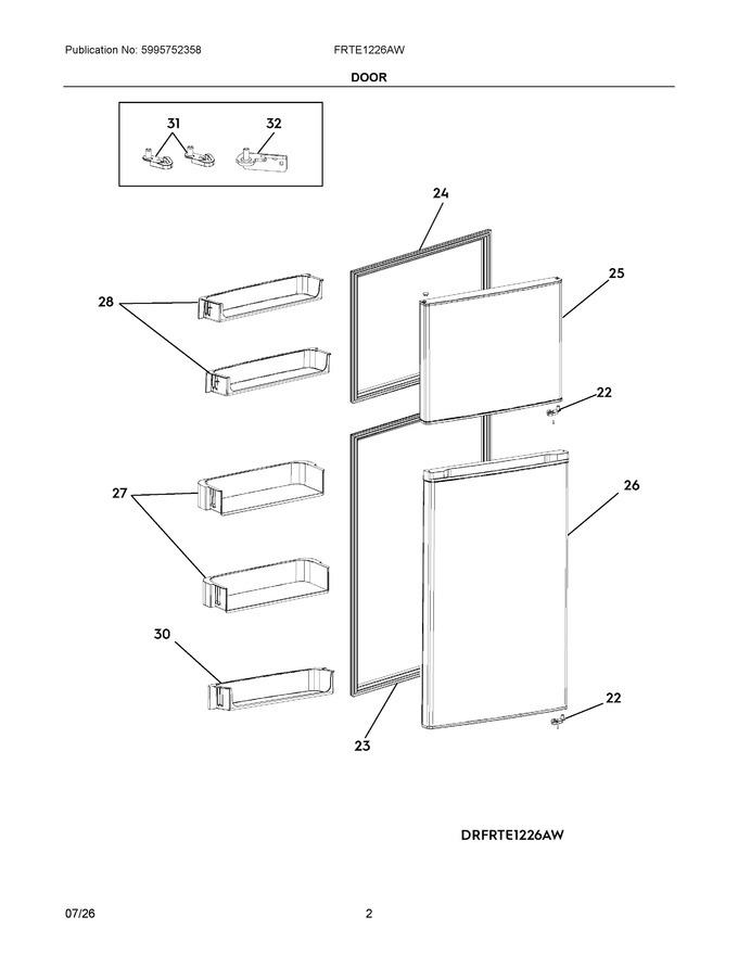 Diagram for FRTE1226AW