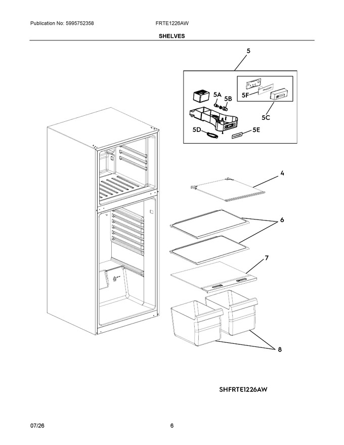 Diagram for FRTE1226AW
