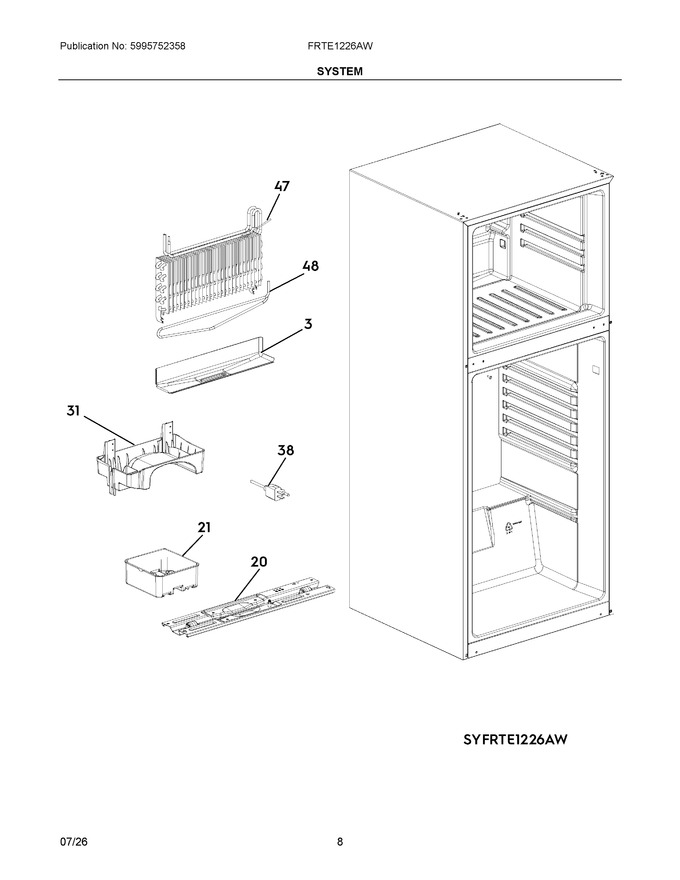 Diagram for FRTE1226AW