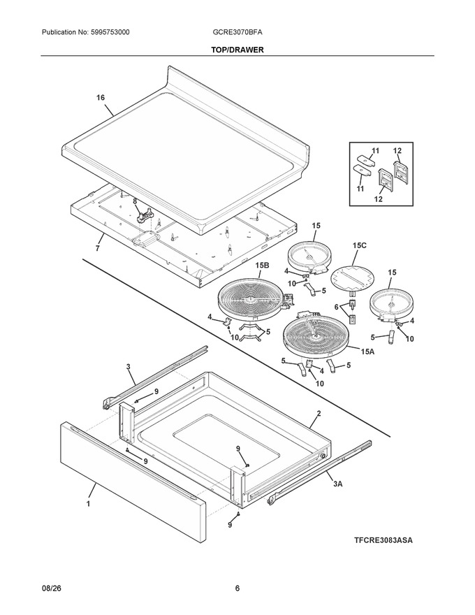 Diagram for GCRE3070BFA