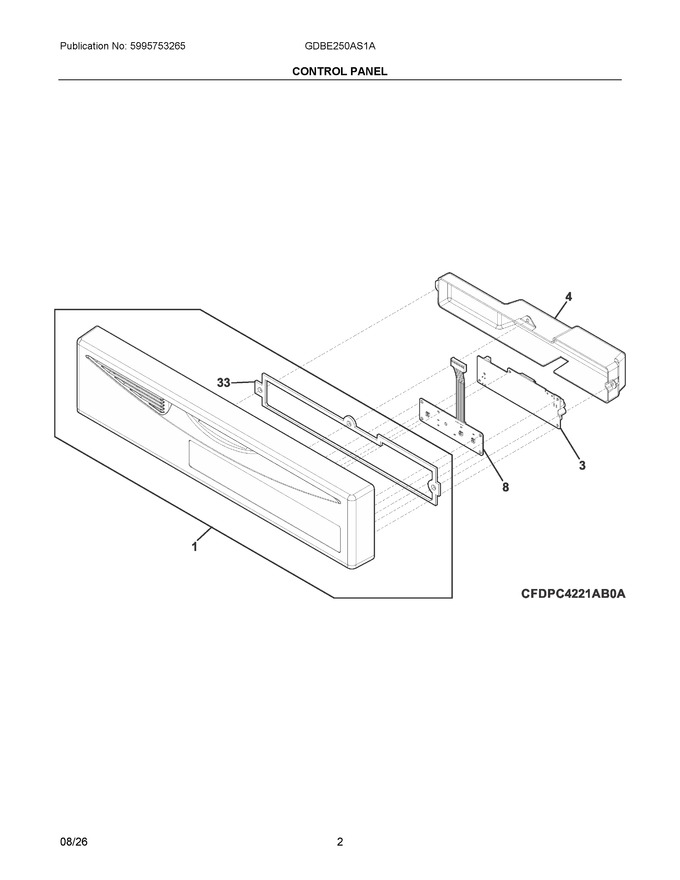 Diagram for GDBE250AS1A