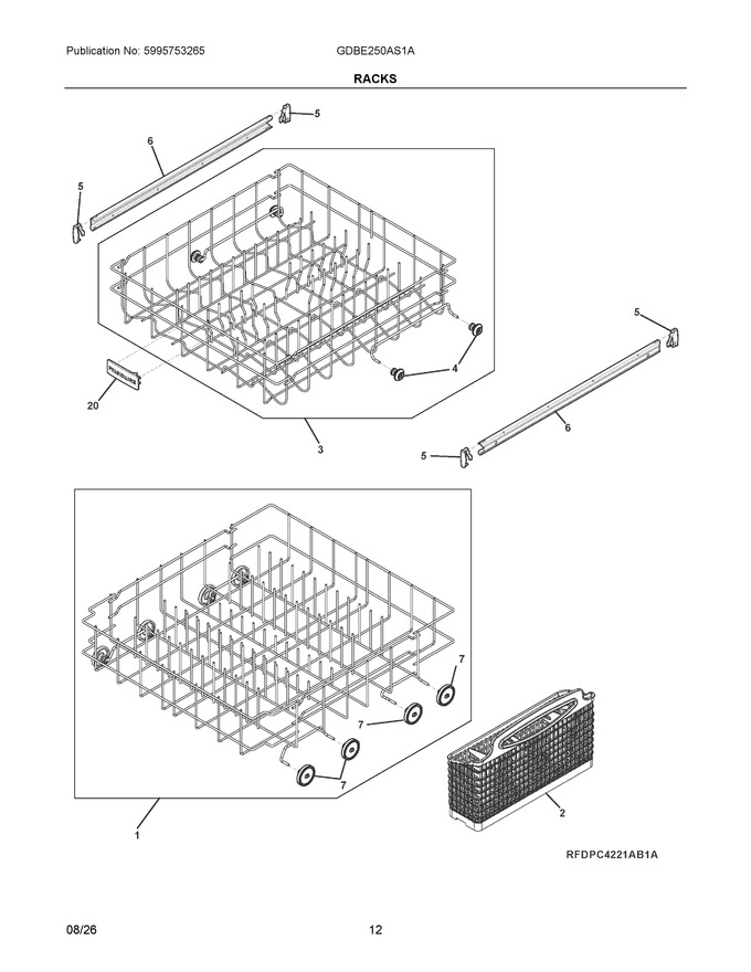 Diagram for GDBE250AS1A