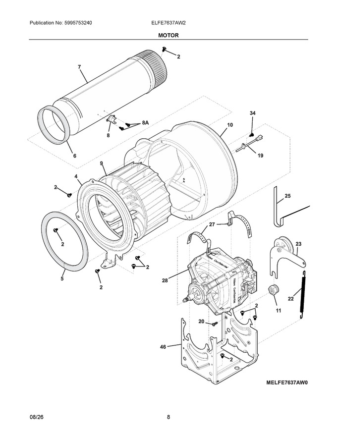 Diagram for ELFE7637AW2