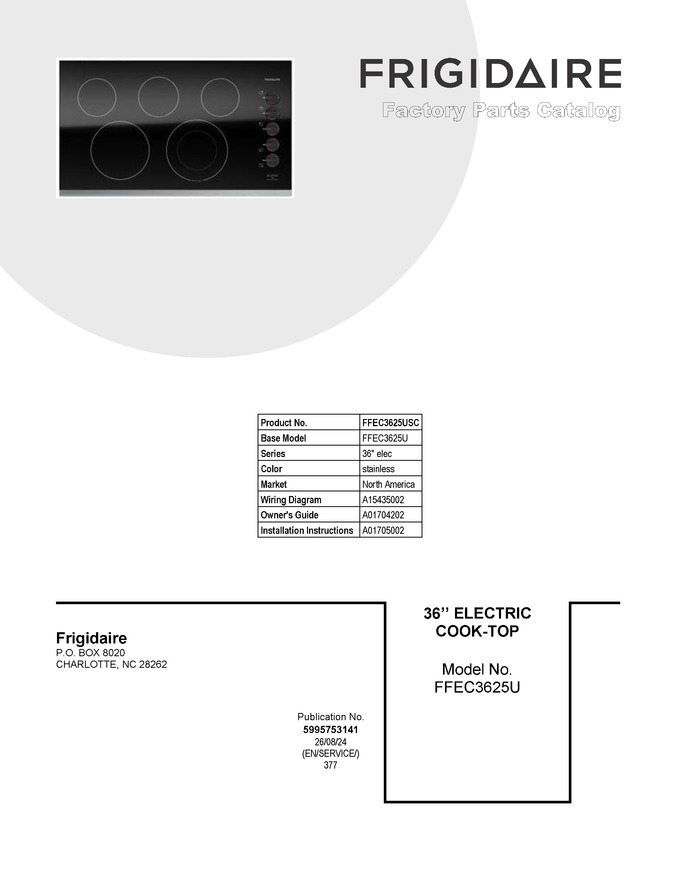 Diagram for FFEC3625USC