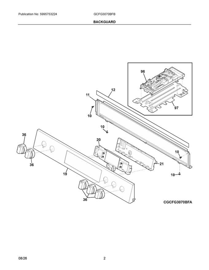 Diagram for GCFG3070BFB