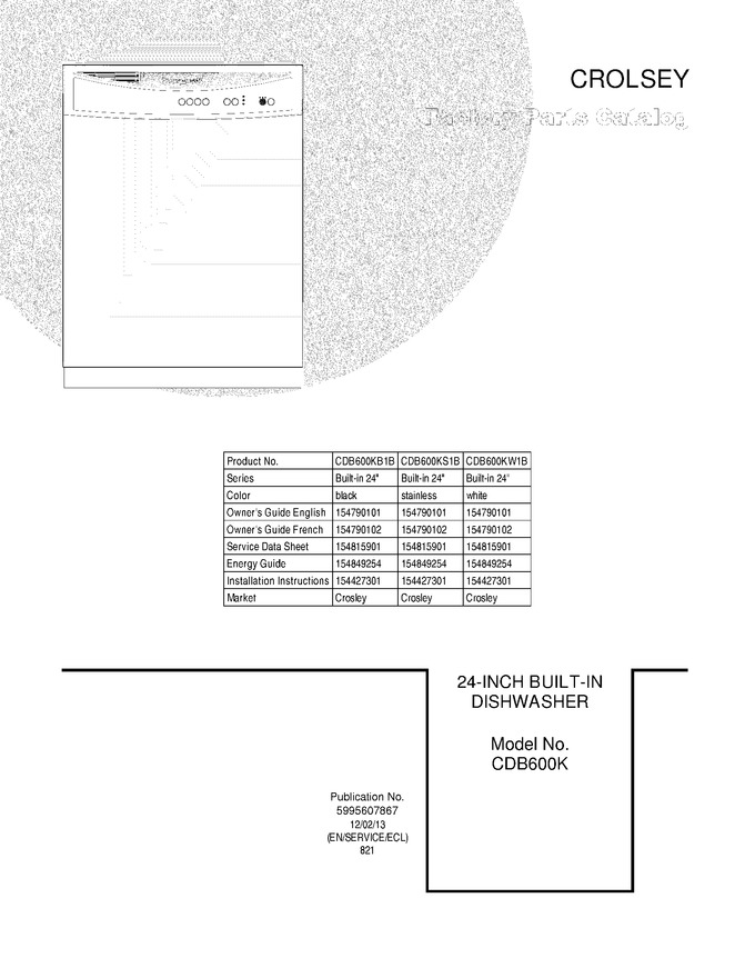 Diagram for CDB600KS1B