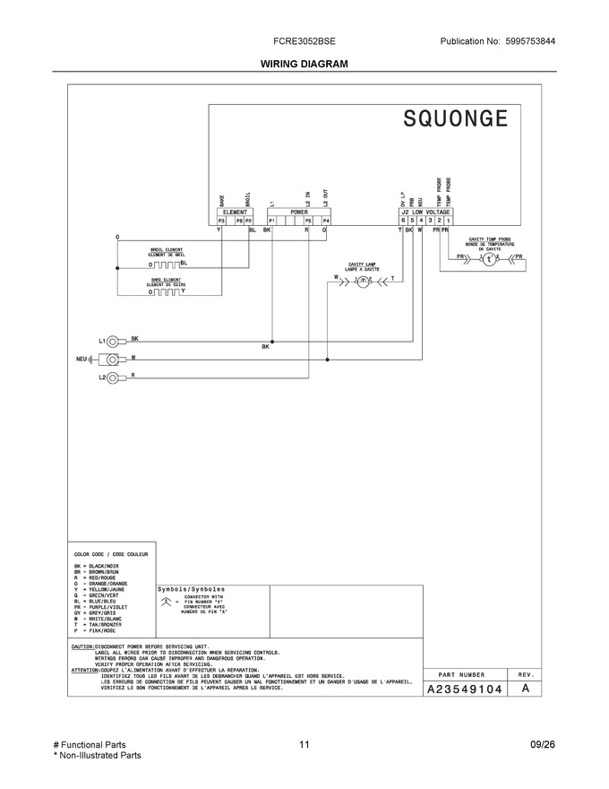 Diagram for FCRE3052BSE
