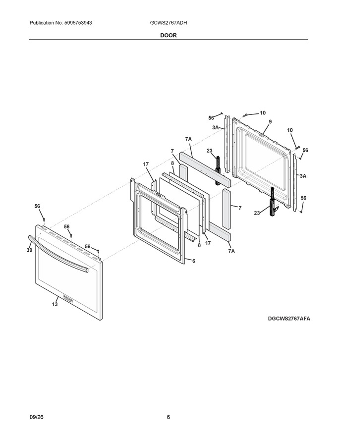 Diagram for GCWS2767ADH