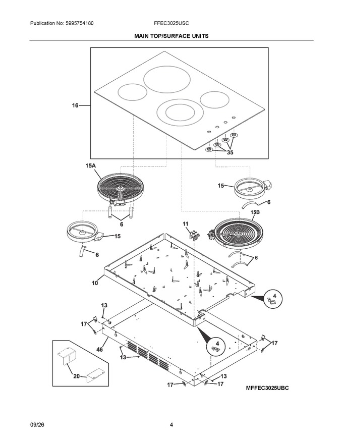 Diagram for FFEC3025USC
