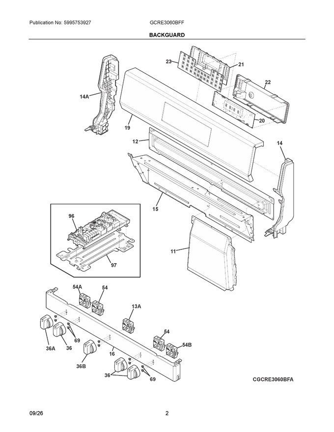 Diagram for GCRE3060BFF