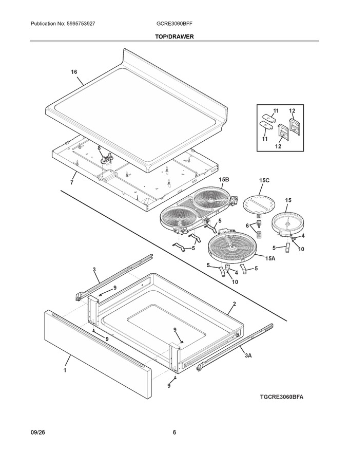 Diagram for GCRE3060BFF