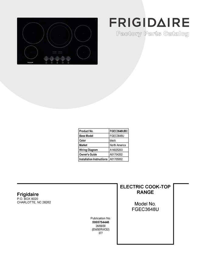 Diagram for FGEC3648UBC