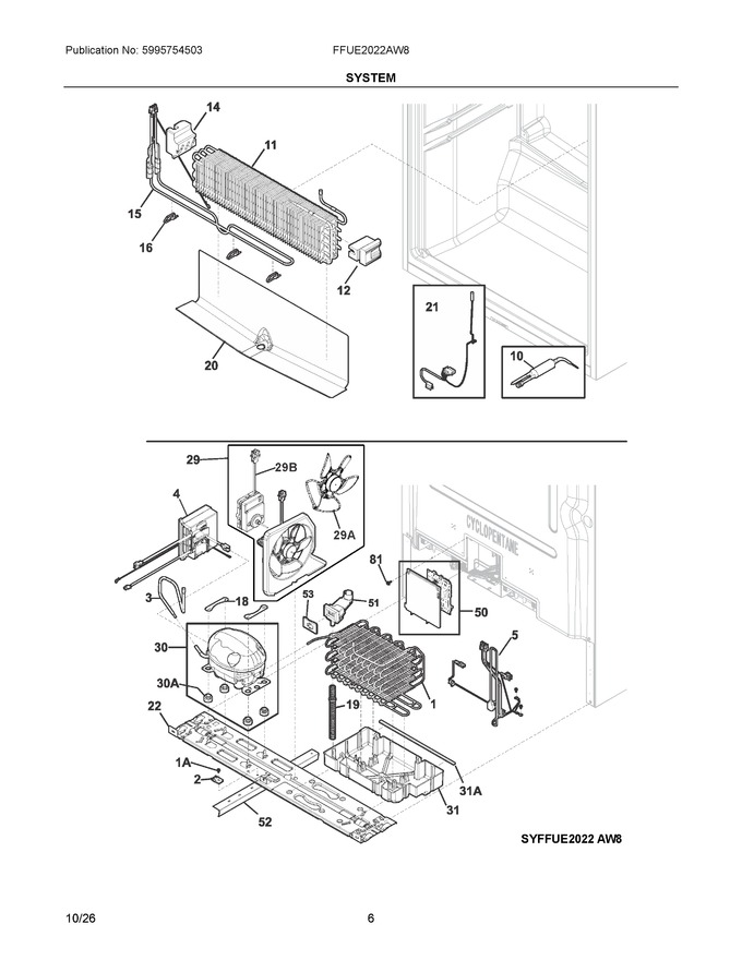 Diagram for FFUE2022AW8
