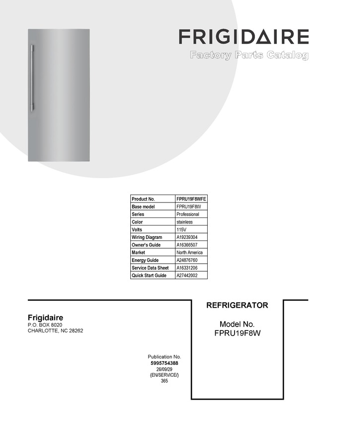 Diagram for FPRU19F8WFE