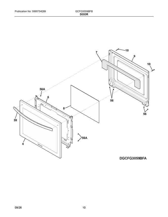 Diagram for GCFG3059BFB