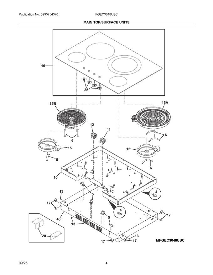 Diagram for FGEC3048USC