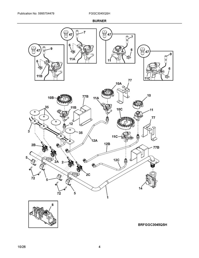Diagram for FGGC3045QSH