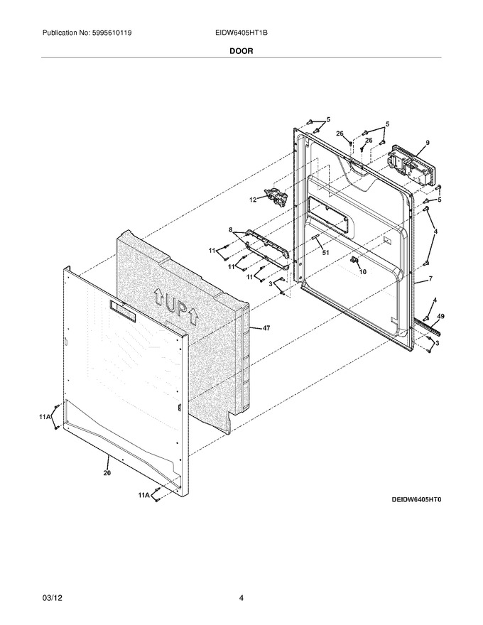 Diagram for EIDW6405HT1B