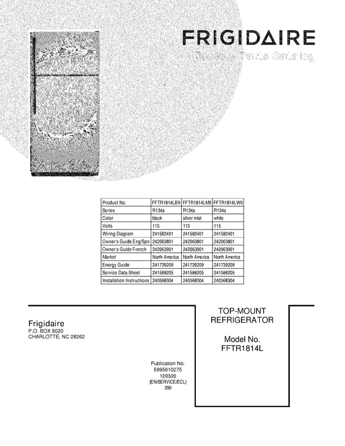 Diagram for FFTR1814LB9