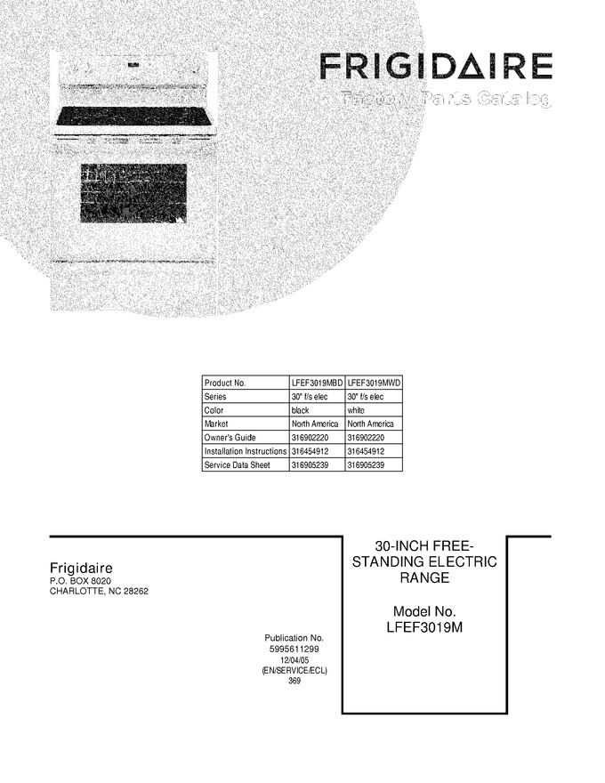 Diagram for LFEF3019MBD