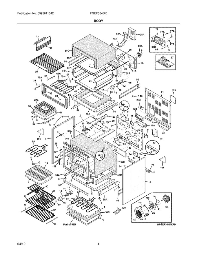 Diagram for FGEF304DKWD