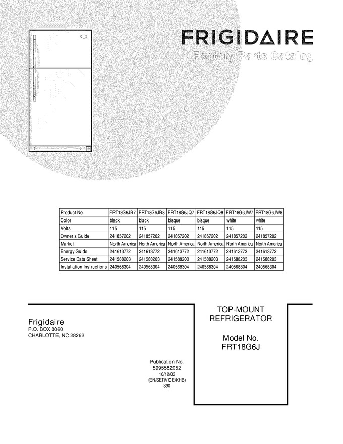 Diagram for FRT18G6JB7