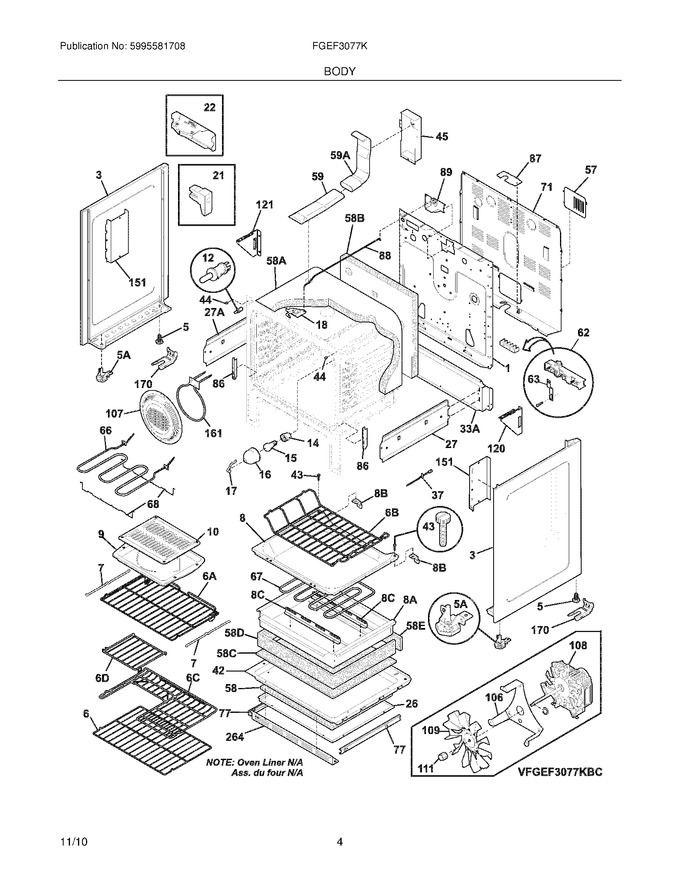 Diagram for FGEF3077KWC