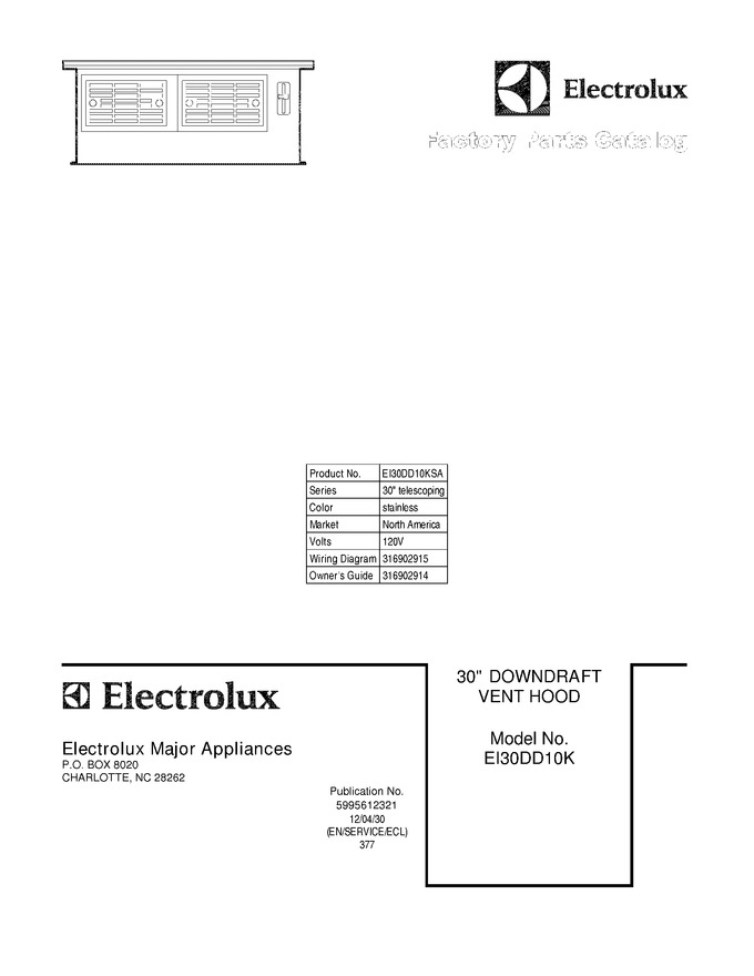 Diagram for EI30DD10KSA