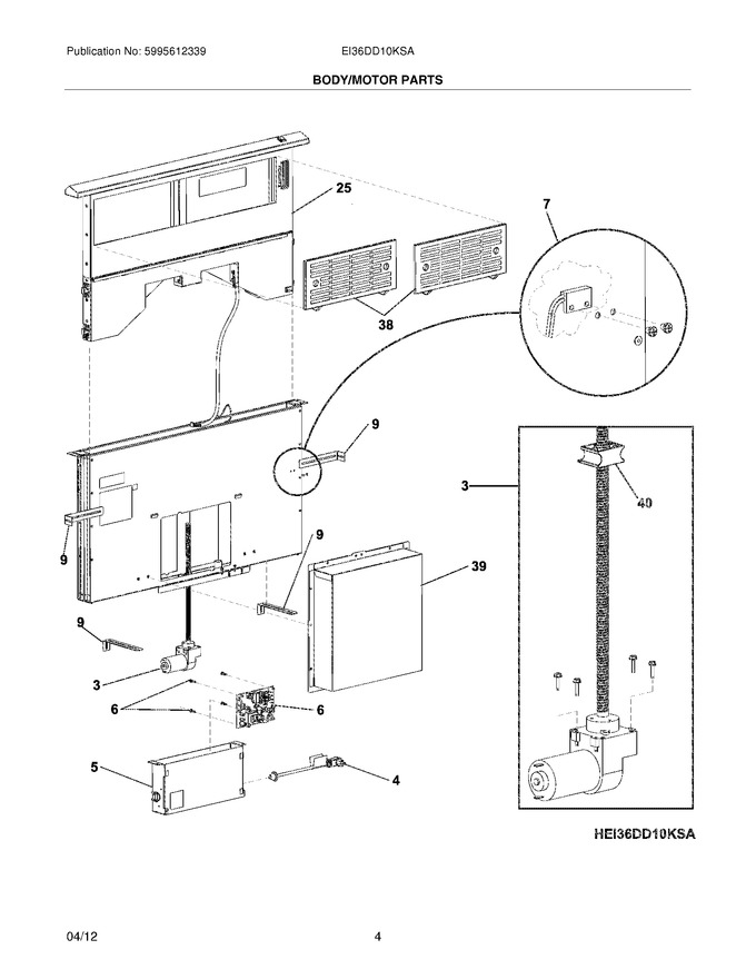 Diagram for EI36DD10KSA