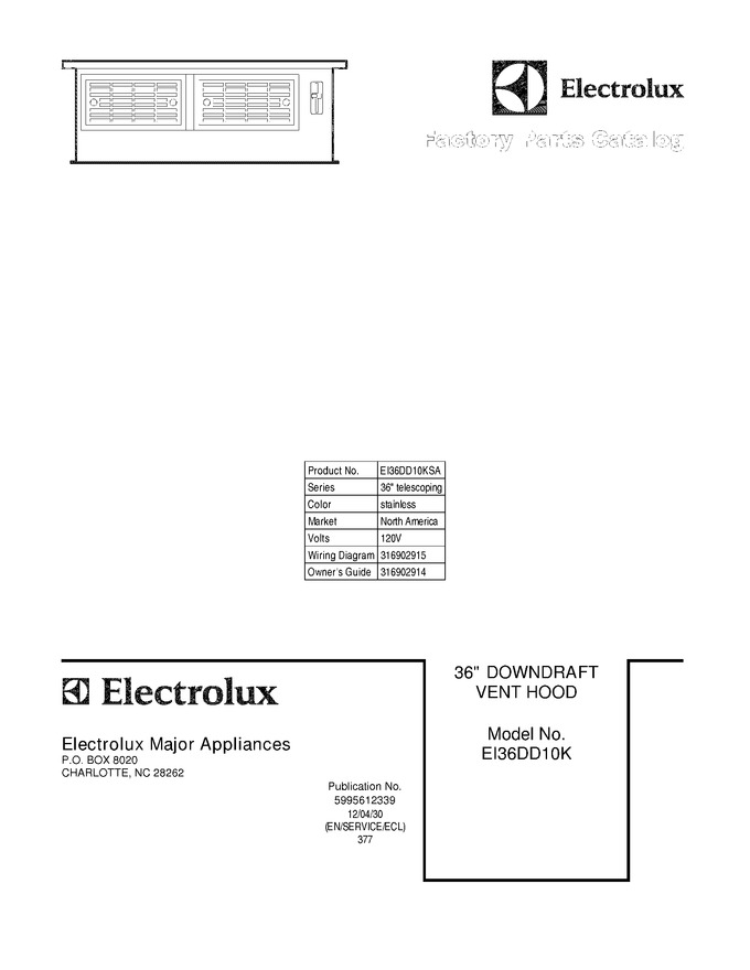 Diagram for EI36DD10KSA