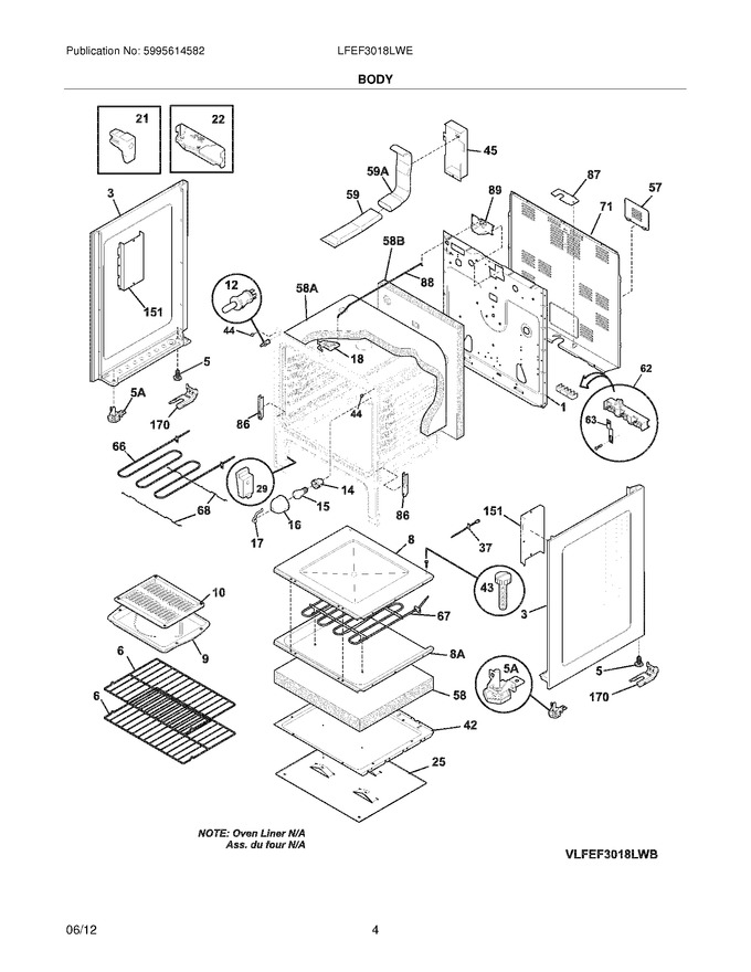 Diagram for LFEF3018LWE
