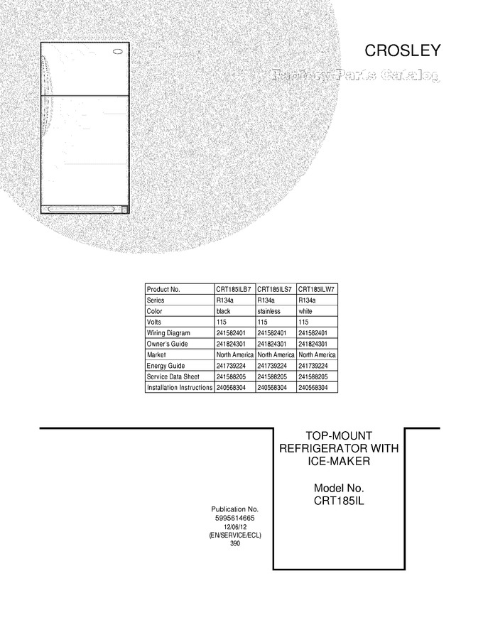 Diagram for CRT185ILS7
