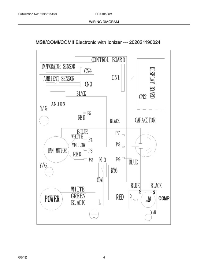 Diagram for FRA105CV115