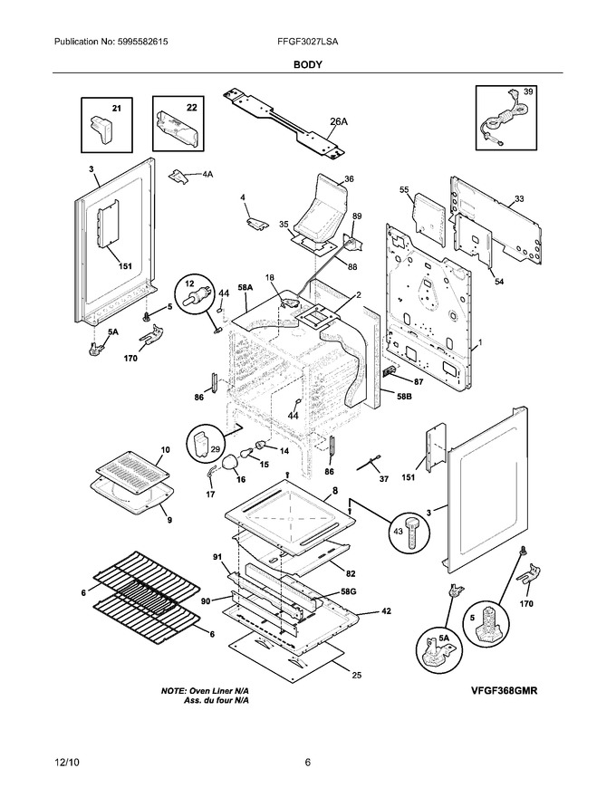 Diagram for FFGF3027LSA
