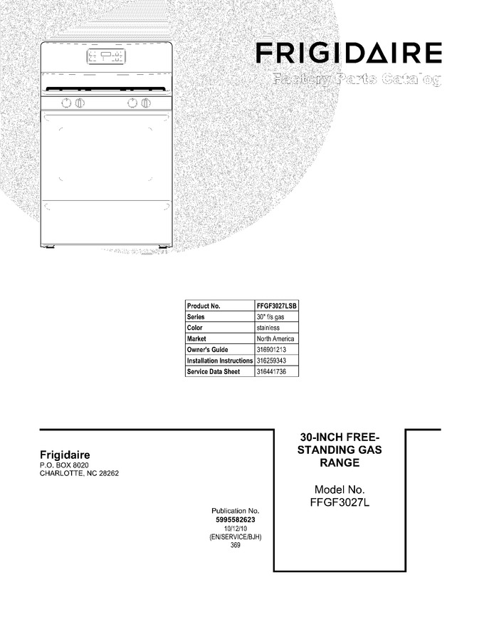 Diagram for FFGF3027LSB
