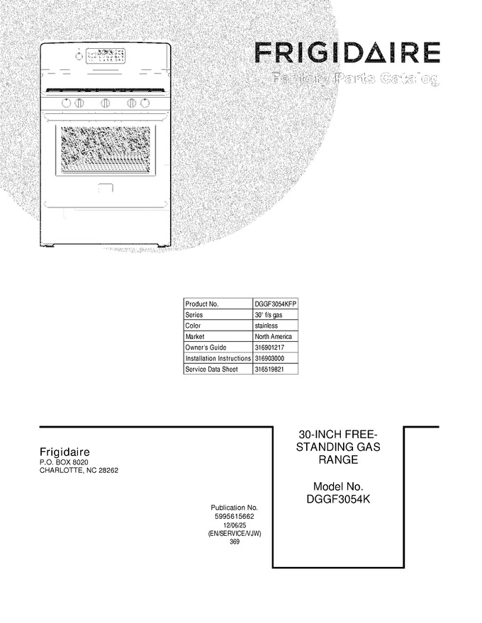 Diagram for DGGF3054KFP