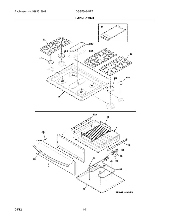 Diagram for DGGF3054KFP