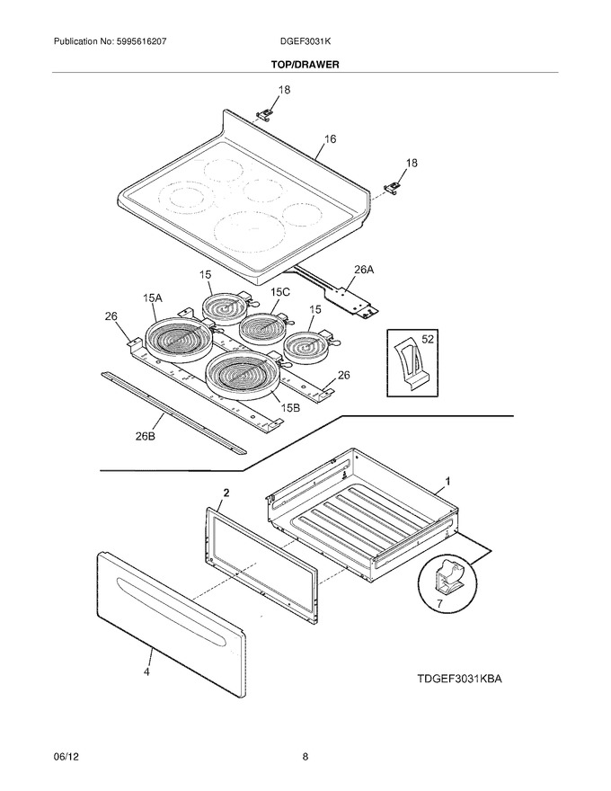 Diagram for DGEF3031KWC