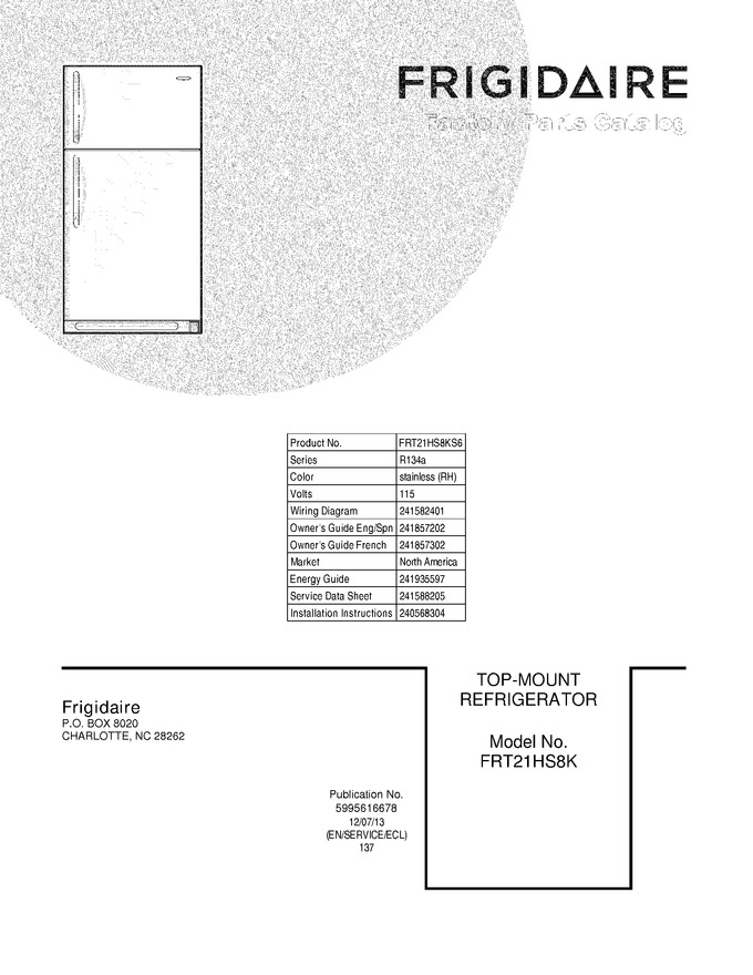 Diagram for FRT21HS8KS6