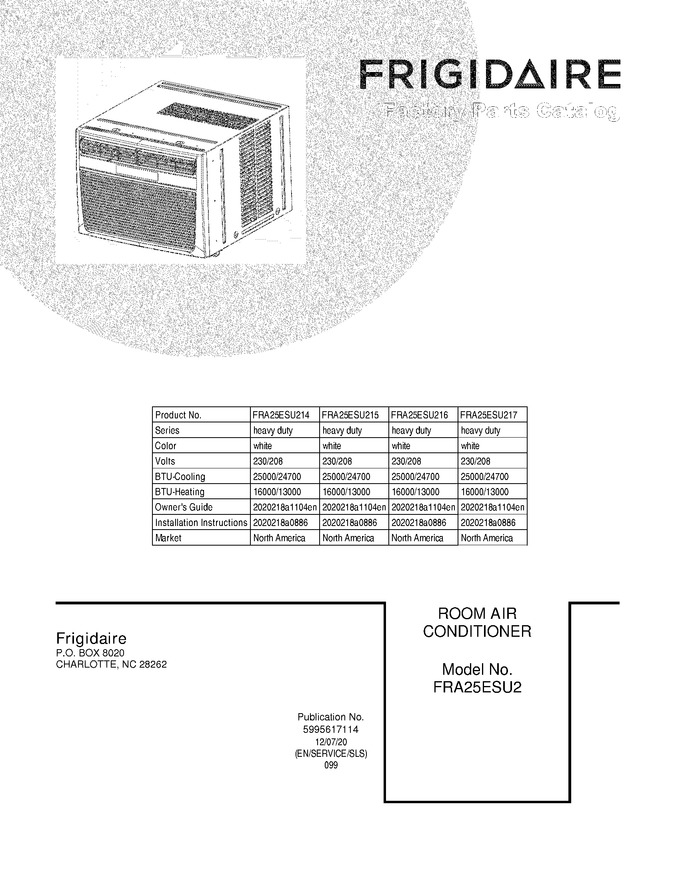 Diagram for FRA25ESU214