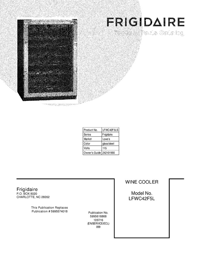Diagram for LFWC42F5LS