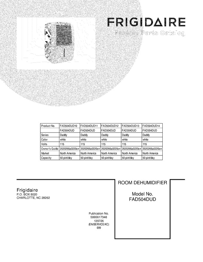 Diagram for FAD504DUD12