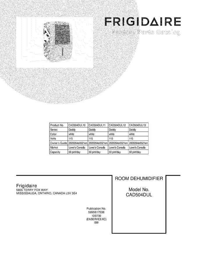 Diagram for CAD504DUL13