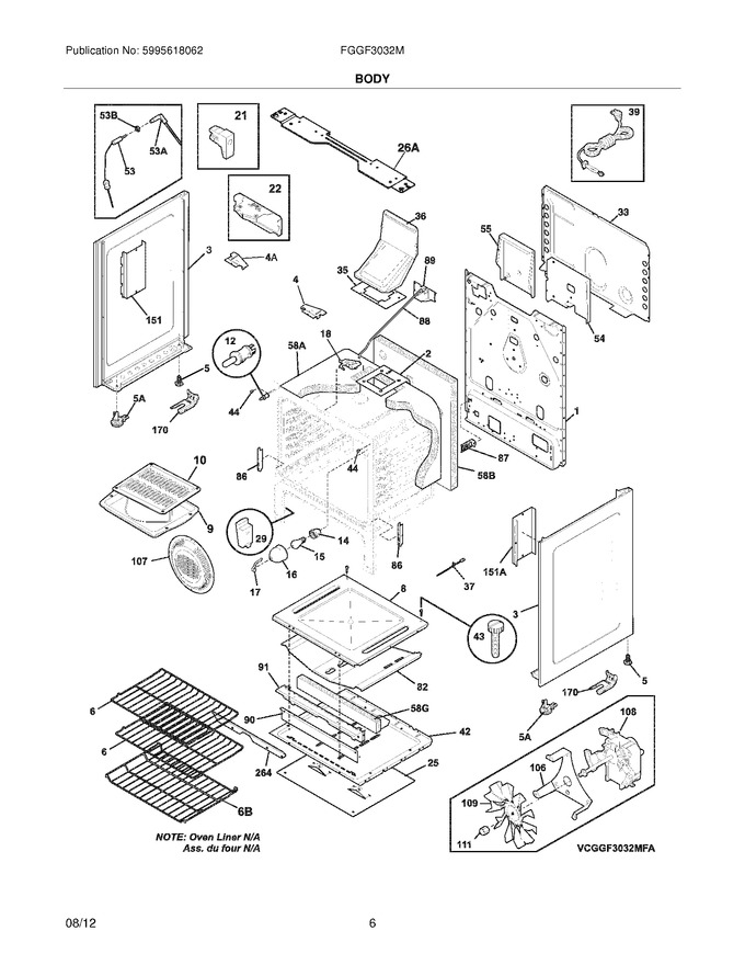 Diagram for FGGF3032MBA