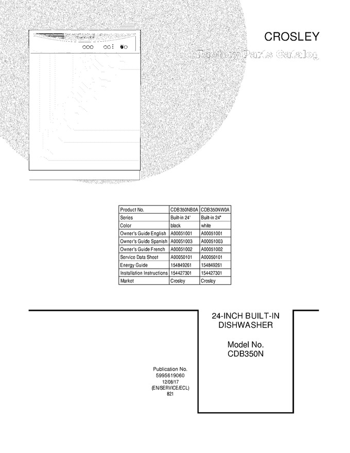 Diagram for CDB350NW0A