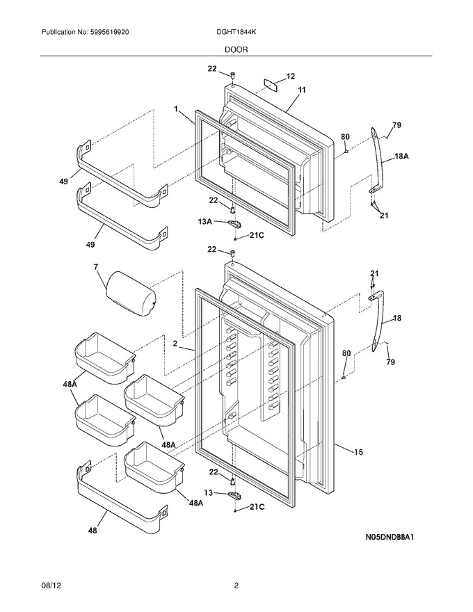 Diagram for DGHT1844KF8