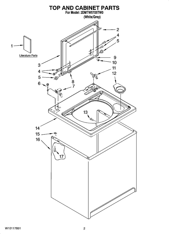 Diagram for 2DMTW5705TW0
