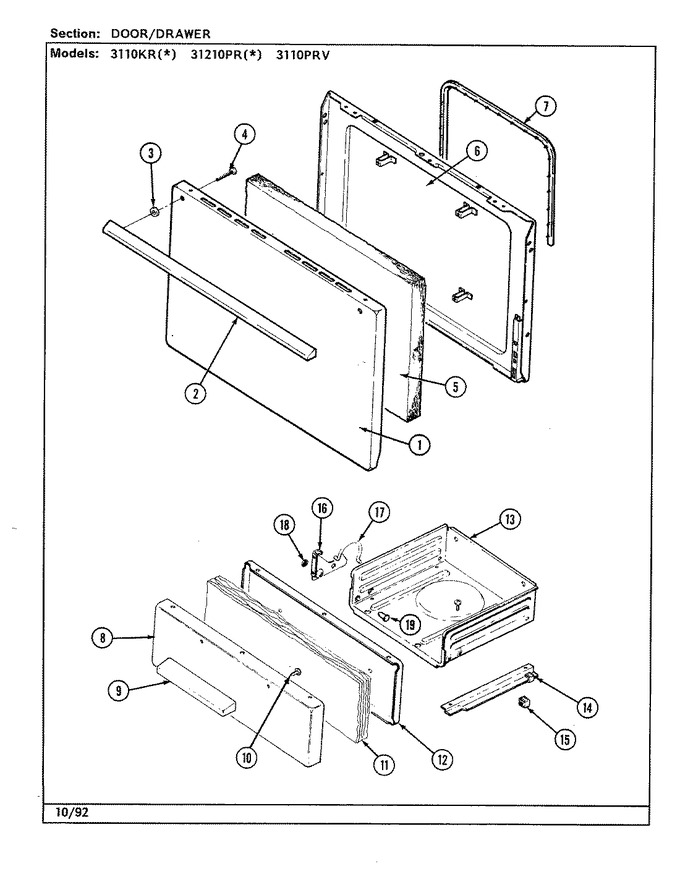 Diagram for 3110PRW-K