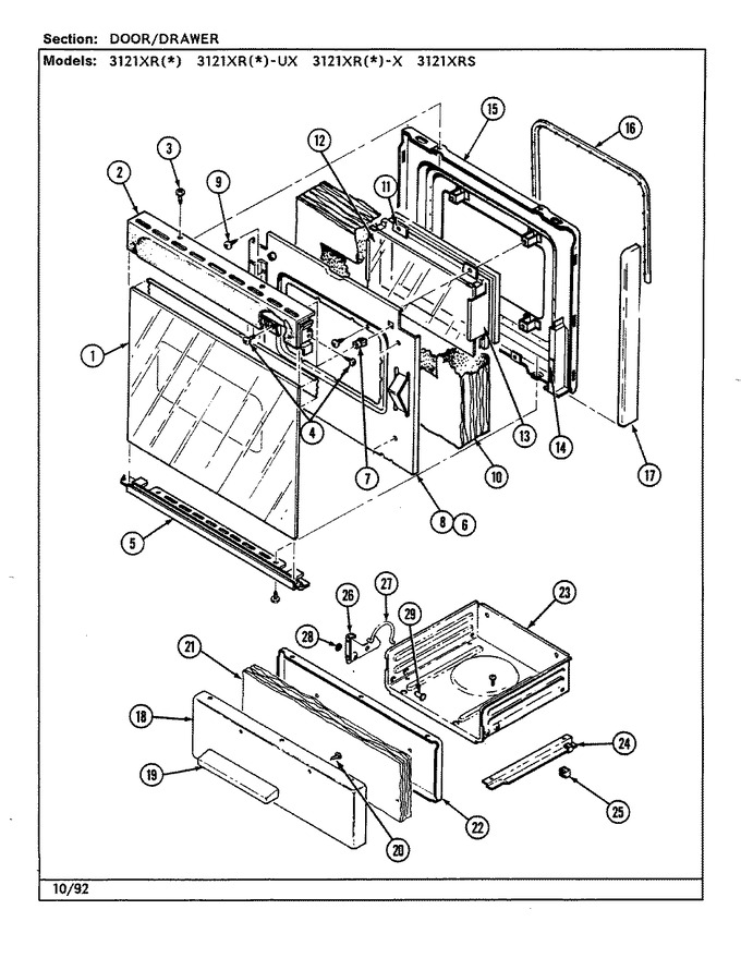 Diagram for 3121XRA-UX
